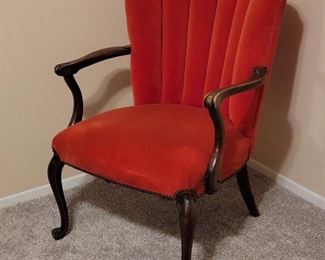 Antique Velvet Chair