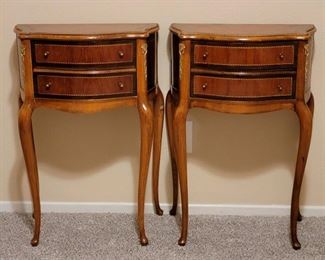 Vintage French Louis XV Style End Side Tables