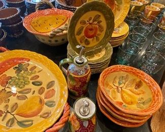 Ceramic dish set Made in Italy