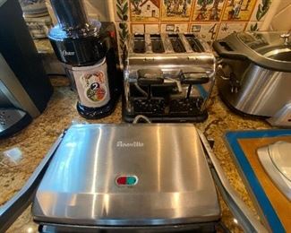 Breville sandwich press, toaster