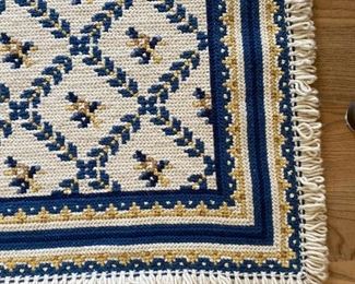Details of coordinating area rug