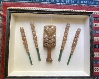 New Zealand hand carved jade tools