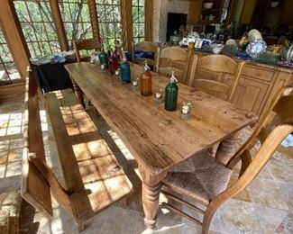 Full farm table set
