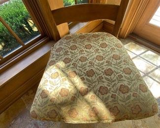 Custom cushions for farm table seats