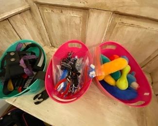 Pet toys, collars, harness and accessories
