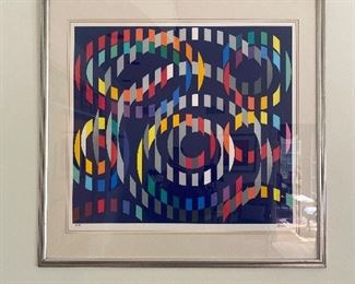 Agam signed  lithograph
