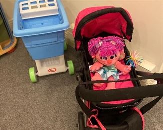 Little tikes shopping cart-doll stroller just like the real thing
