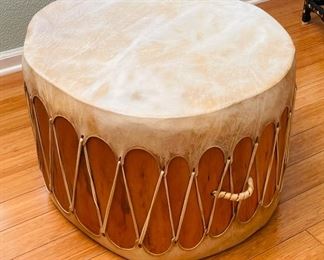 8_____ NOW $250 was $350
Handmade Shaman Shamatic Natural skin Drum (maybe Elkskin) • 24x27x16