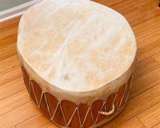 8_____ NOW $250 was $350
Handmade Shaman Shamatic Natural skin Drum (maybe Elkskin) • 24x27x16