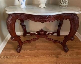 Victorian Style Marble Top Table