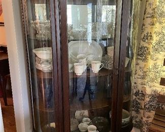 Victorian Oak China Cabinet