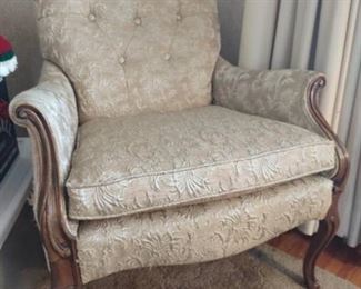 Vintage upholstered arm chair