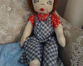 Antique hand stitched folk art doll