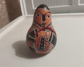 Peruvian nativity gourd