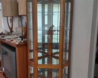 Beautiful Corner Curio Cabinet