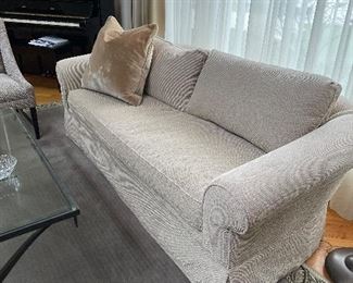 Down filled Kravet sofa