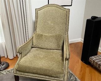 Herman arm chair with nailhead finish