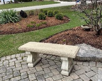 concrete bench