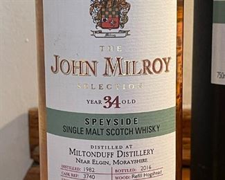 The JOHN MILORY Selection Miltonduff 34-Year-Old Single Malt Scotch Whisky