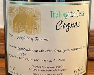 THE FORGOTTEN CASKS COGNAC - Bottle 25 of 208 Lot: 91001