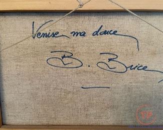 "Venise Ma Daure" Original Oil on Canvas by B BRICE