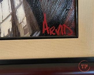 THOMAS ARVID Artist Proof Giclee on Canvas "Life's Pleasures"