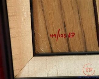 THOMAS ARVID Artist Proof "Tour De Force" Giclee on Canvas