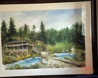 Original Watercolor by R DUBOIS