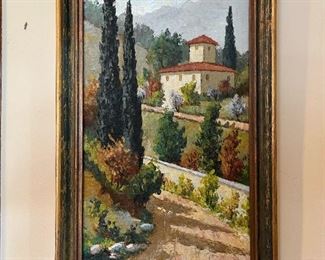 Original Oil on Panel by R PAOPETTI