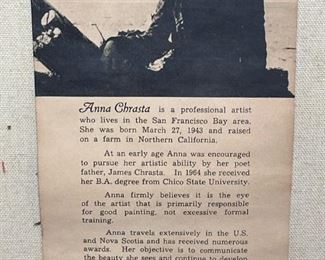 Original Oil on Canvas by ANNA CHRASTA