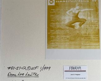 Original Photograph "Dana Lee Lawton" by LARRY FERGUSON for San Francisco Ballet