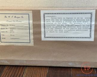 Original Oil on Canvas by RENATO LONGANESI