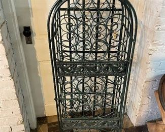 Heavy Cast Iron Locking Wine / Liquor Cabinet Stand