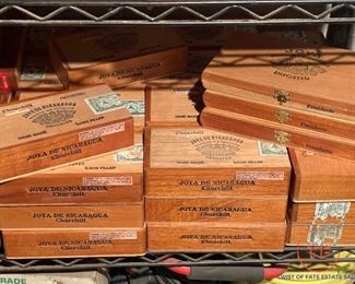 Collection of Wood Cigar Boxes