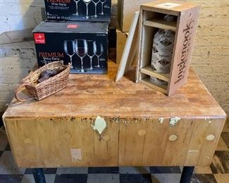 Large Wood Butchers Block