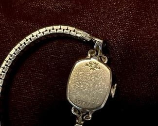 14K Gold and Diamond BULOVA Ladies Watch