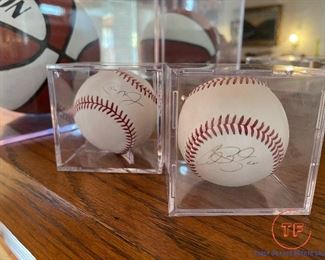 ALEX GORDON and CAL RIPKEN JR Signed Baseballs