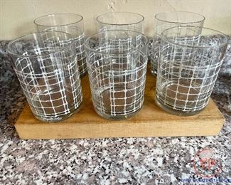 Vintage GEORGES BRIARD Old Fashion Glasses