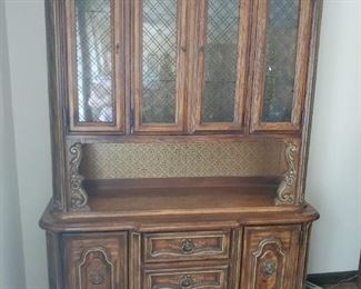 Pair of lighted hutches