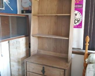vintage dresser with shelf