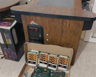 Multi game vintage arcade table
