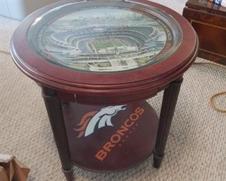 Broncos side table