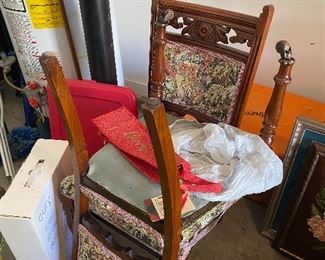 Antique chairs.