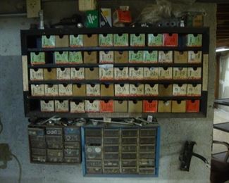 Parts bin with w 48 compartments