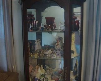 Lighted curio cabinet