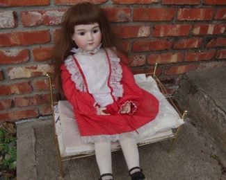 Large 30" DEP porcelain doll, Germany
