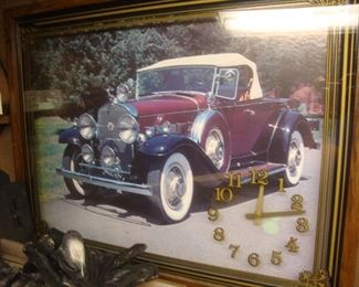 Antique car photo clock