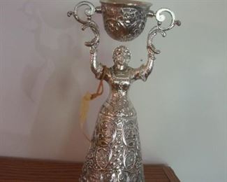 Silver German wedding toasting cup