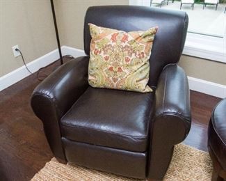 Barcalounger Leather Recliner (1/2)