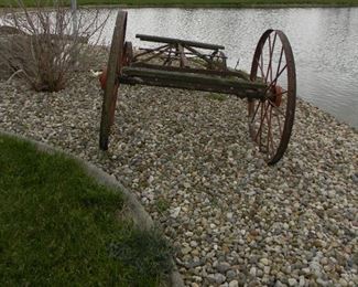 antique wagon wheels